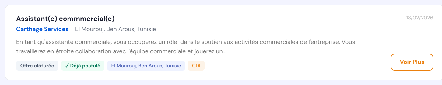Deux repères sur une même offre, dans les résultats de recherche